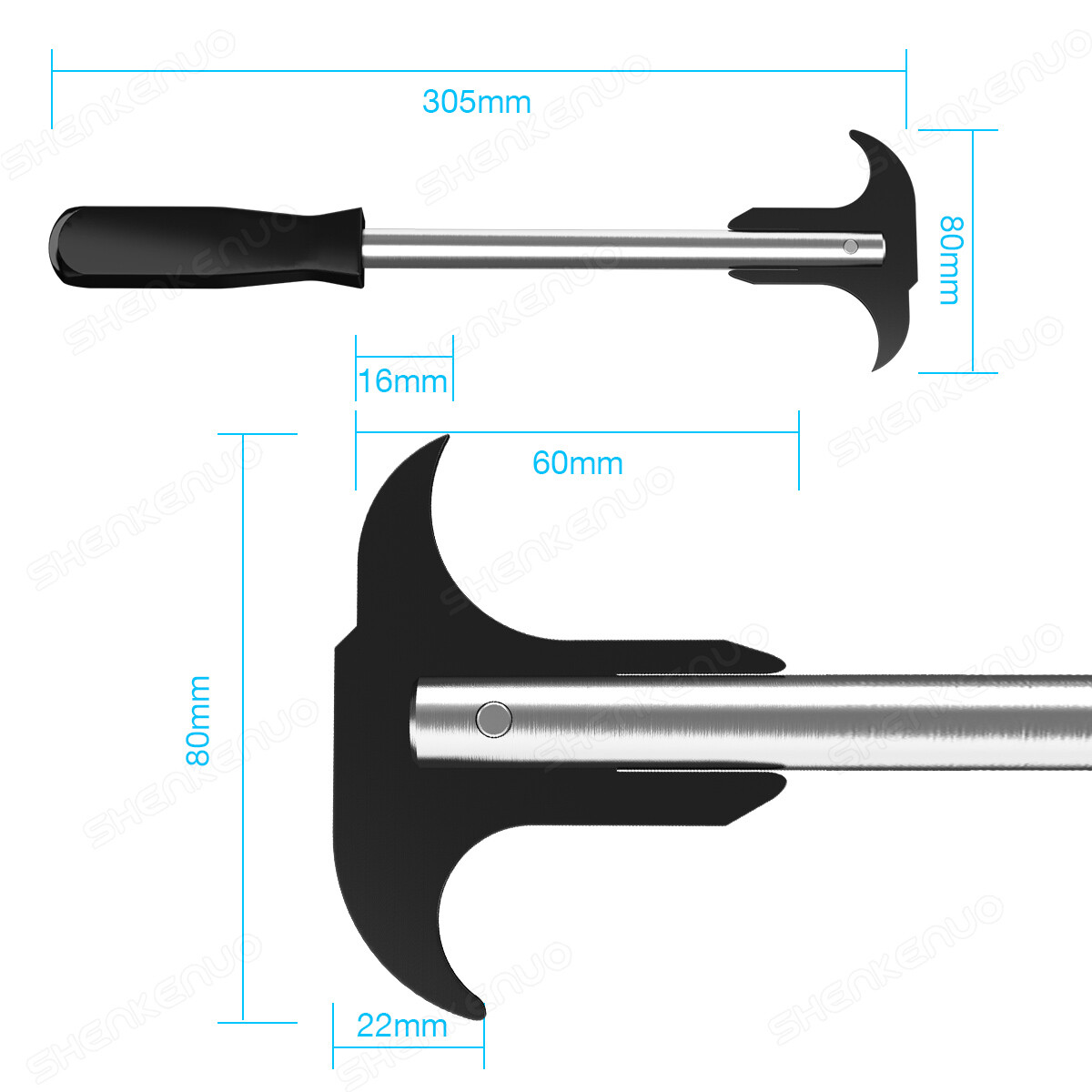 Car Oil Seal Puller Grease Seals Twin Hook Puller Automotive Hand Tool Universal - Image 4