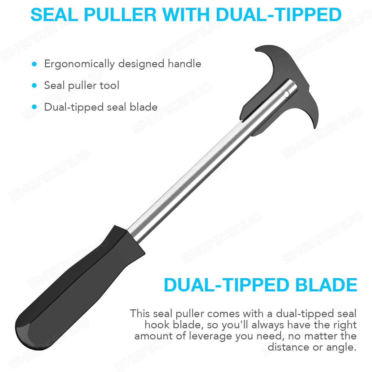 Car Oil Seal Puller Grease Seals Twin Hook Puller Automotive Hand Tool Universal - Image 5