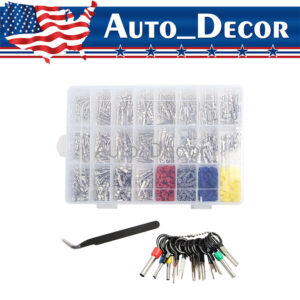 Kit de 739 piezas de clavijas de conector eléctrico automotriz para herramientas de extracción de terminales-