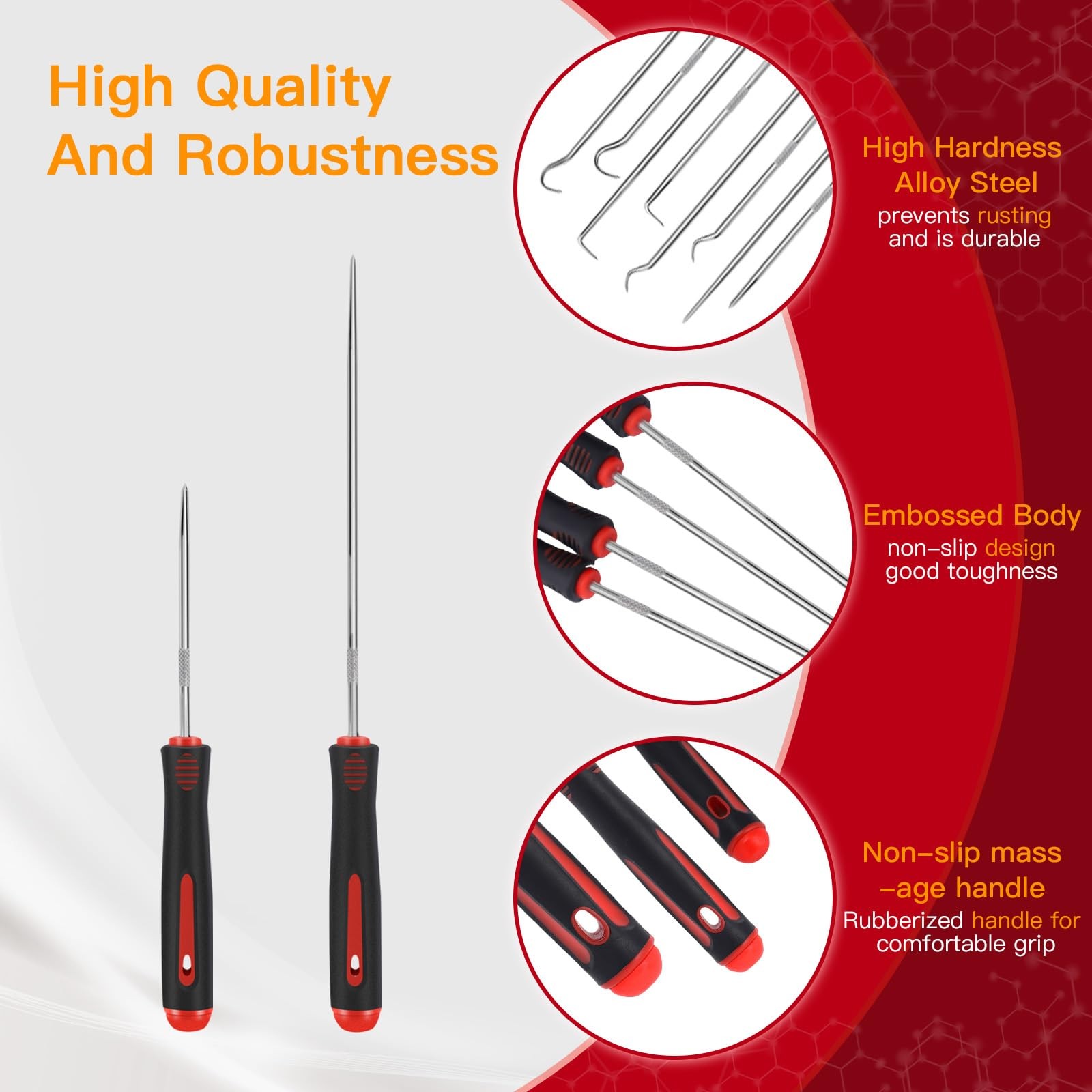 8 Piece Automotive Tool, Pick Set, Precision Oil Seal Pick Tool, Mechanical D... - Image 4