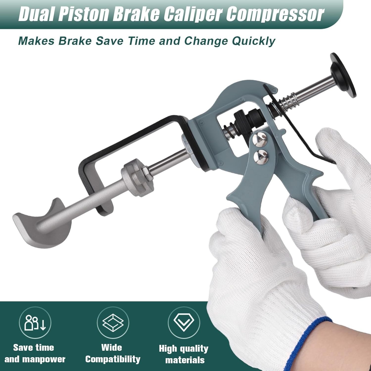 Dual Piston Brake Caliper Compressor Heavy Duty Automotive Brake Tool - Image 4