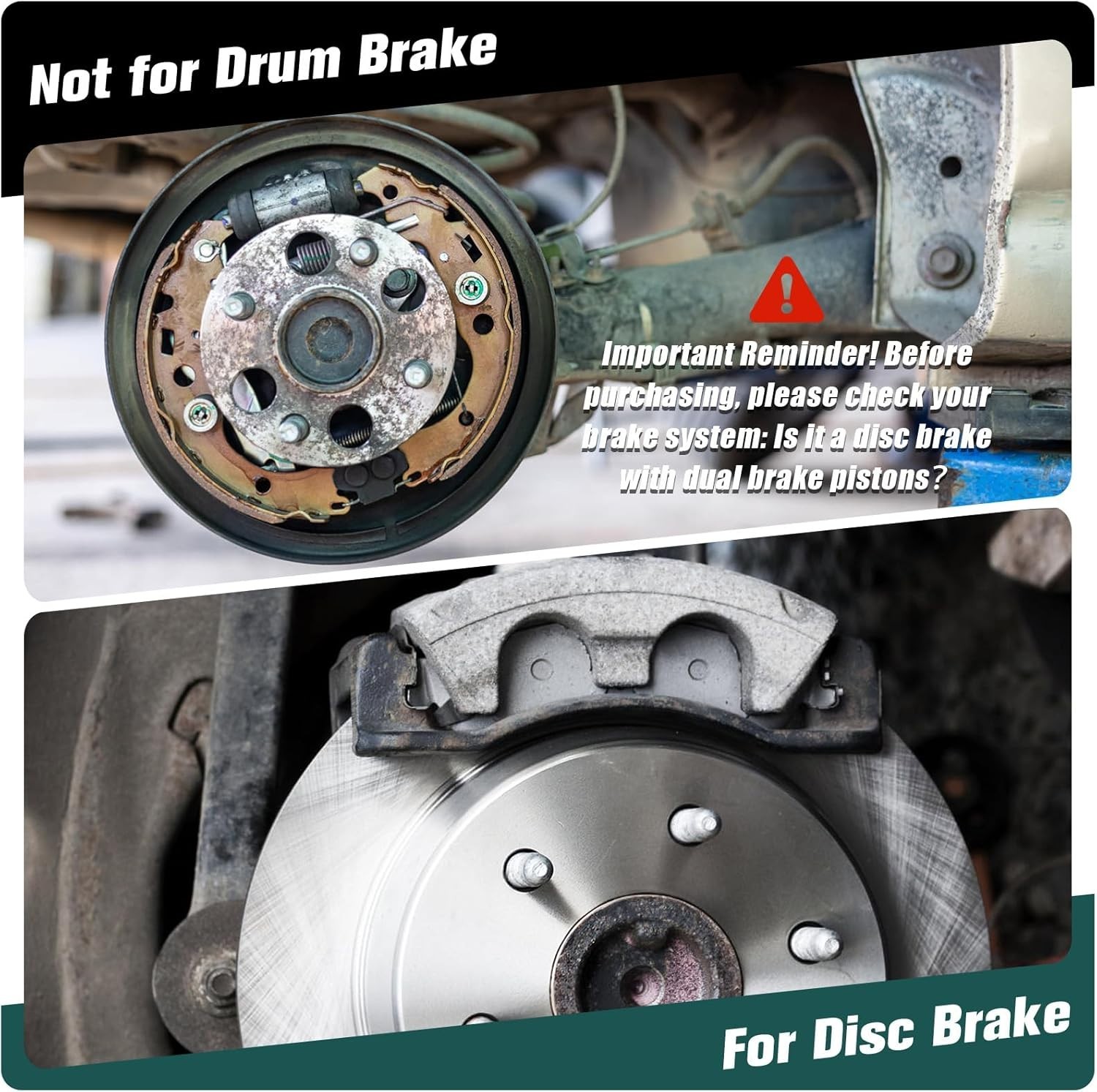 Dual Piston Brake Caliper Compressor Heavy Duty Automotive Brake Tool - Image 5