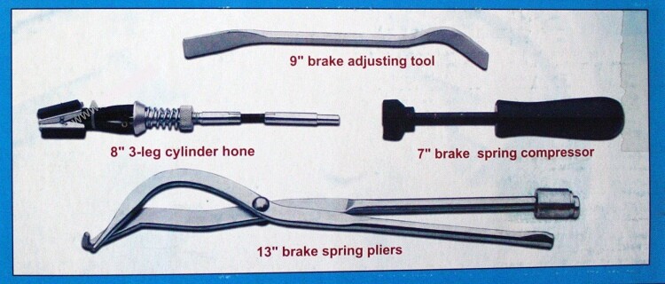 4Pc Drum Brake Automotive Repair Set Complete Assorted Removal Replacement Kit - Image 4
