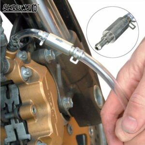 Brake bleeder fluid one person tool lockable automotive car hose one way valve