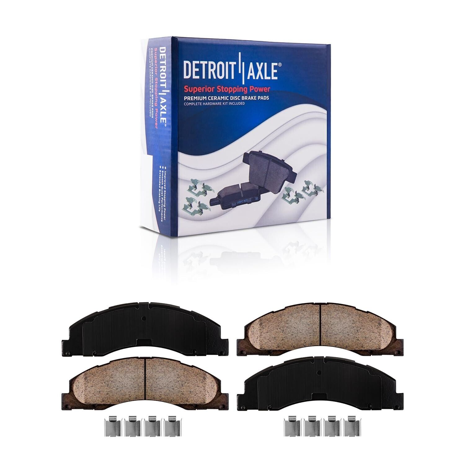 6pc Front & Rear Ceramic Brake Pads for Ford E-150 E-250 E-350 E-450 Super Duty - Image 3