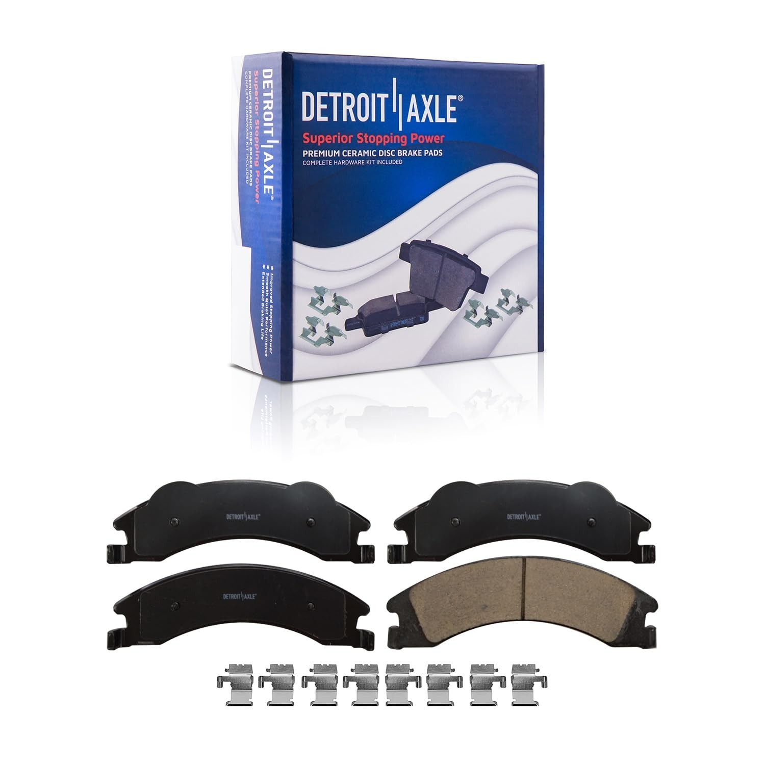 6pc Front & Rear Ceramic Brake Pads for Ford E-150 E-250 E-350 E-450 Super Duty - Image 4