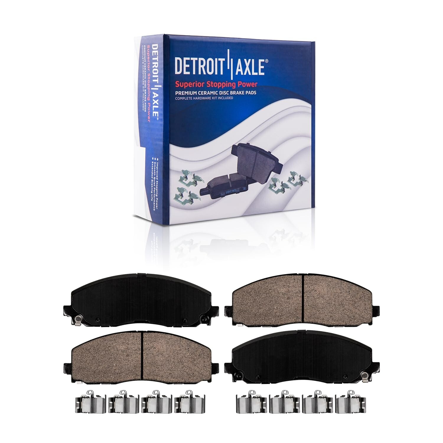 10pc Front Rear Drilled Brake Rotors Brake Pads Kit for 2020-2023 Jeep Gladiator - Image 4