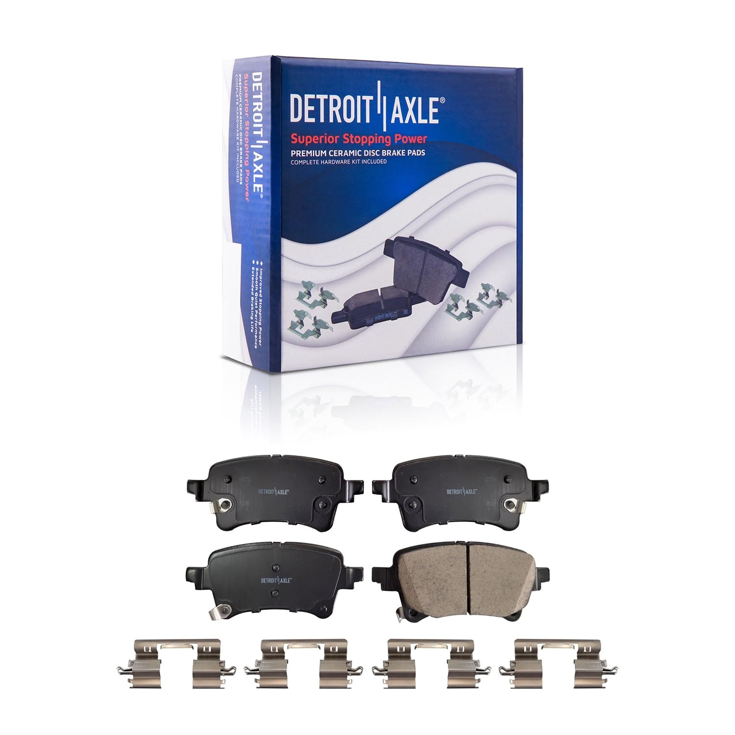 10pc Front Rear Drilled Brake Rotors Brake Pads Kit for 2020-2023 Jeep Gladiator - Image 5