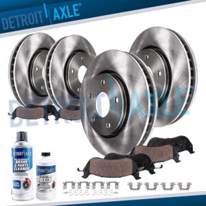 11.65" Front 11.49" Rear Disc Brake Rotors Pads for 2014-2020 Nissan Rogue Sport