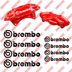 Brake Caliper High Temp Decal Vinyl Sticker Automotive - 8 Stickers