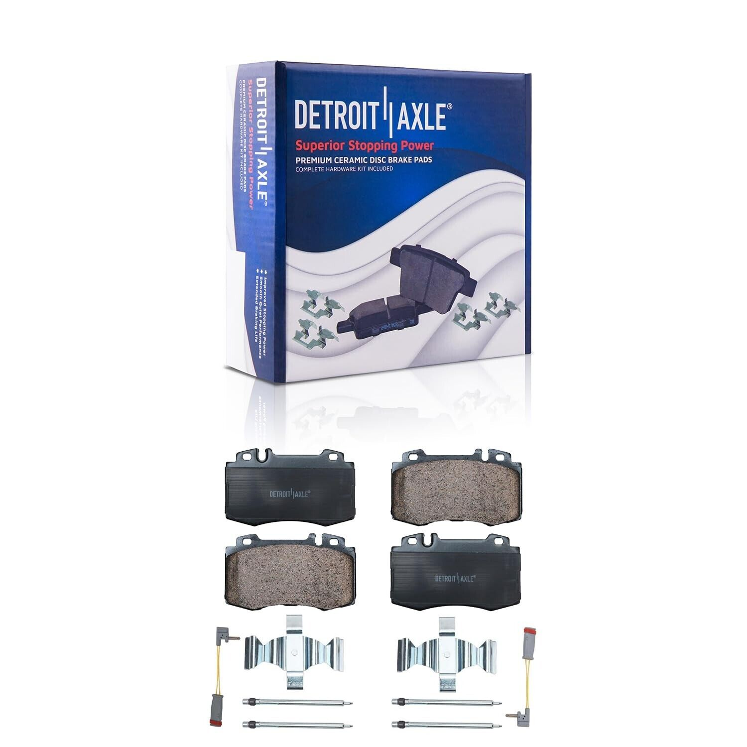 4pc 12.99" Front Drilled Rotors Brake Pads for Mercedes-Benz E550 CLS500 CLS550 - Image 4