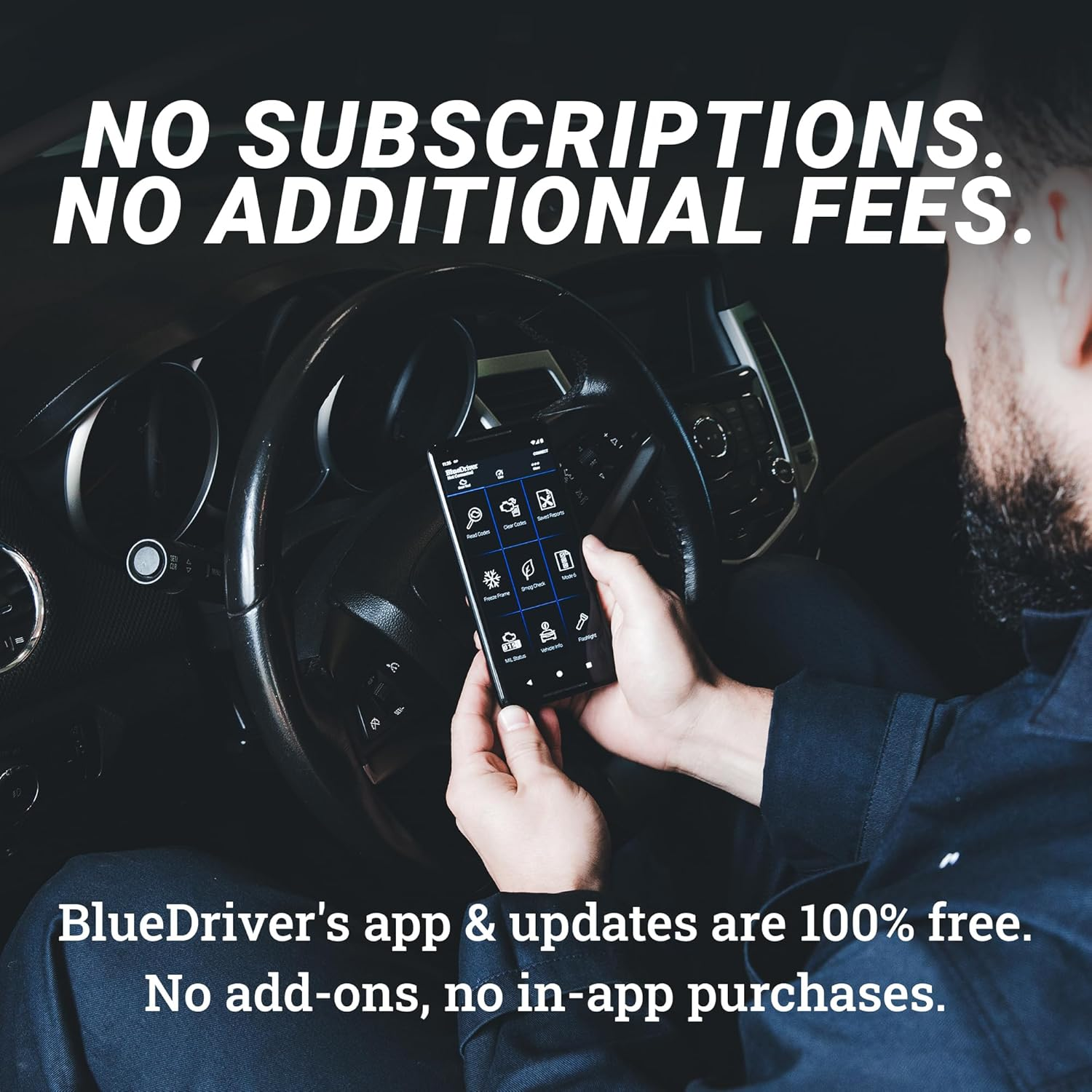 Bluetooth Pro OBDII Scan Tool for iPhone & Android - No Subscription Fee - OBD2 - Image 4