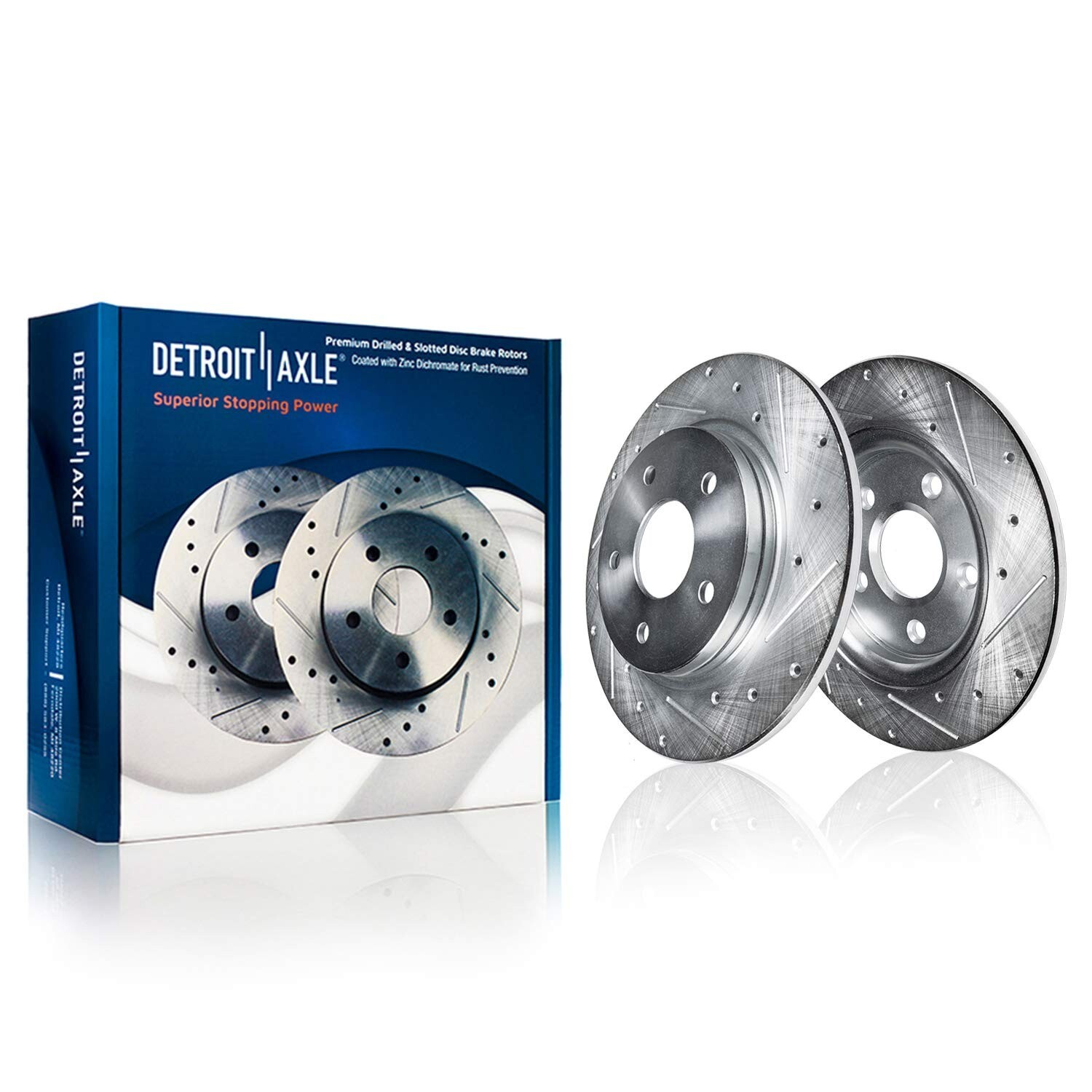 10pc Front Rear Drilled Brake Rotors Brake Pads Kit for Santa Fe Sport Sorento - Image 4