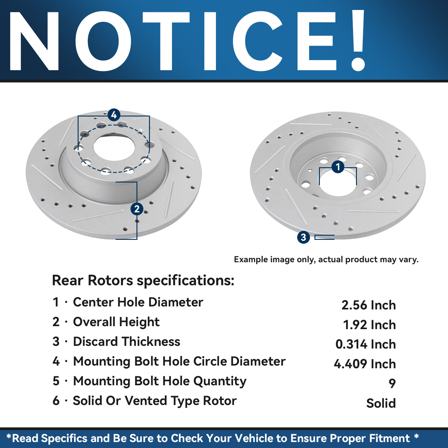 312mm Front & 272mm Rear DRILLED Brake Rotors for Audi A3 Quattro Volkswagen EOS - Image 5