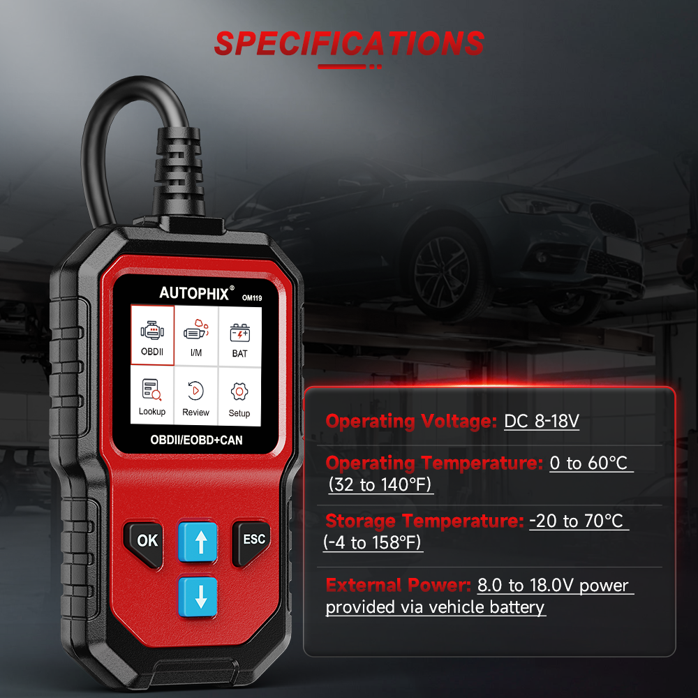 AUTOPHIX OM119 OBD2 Scanner Car Diagnostic Scan Tool Engine Battery Code Reader - Image 3