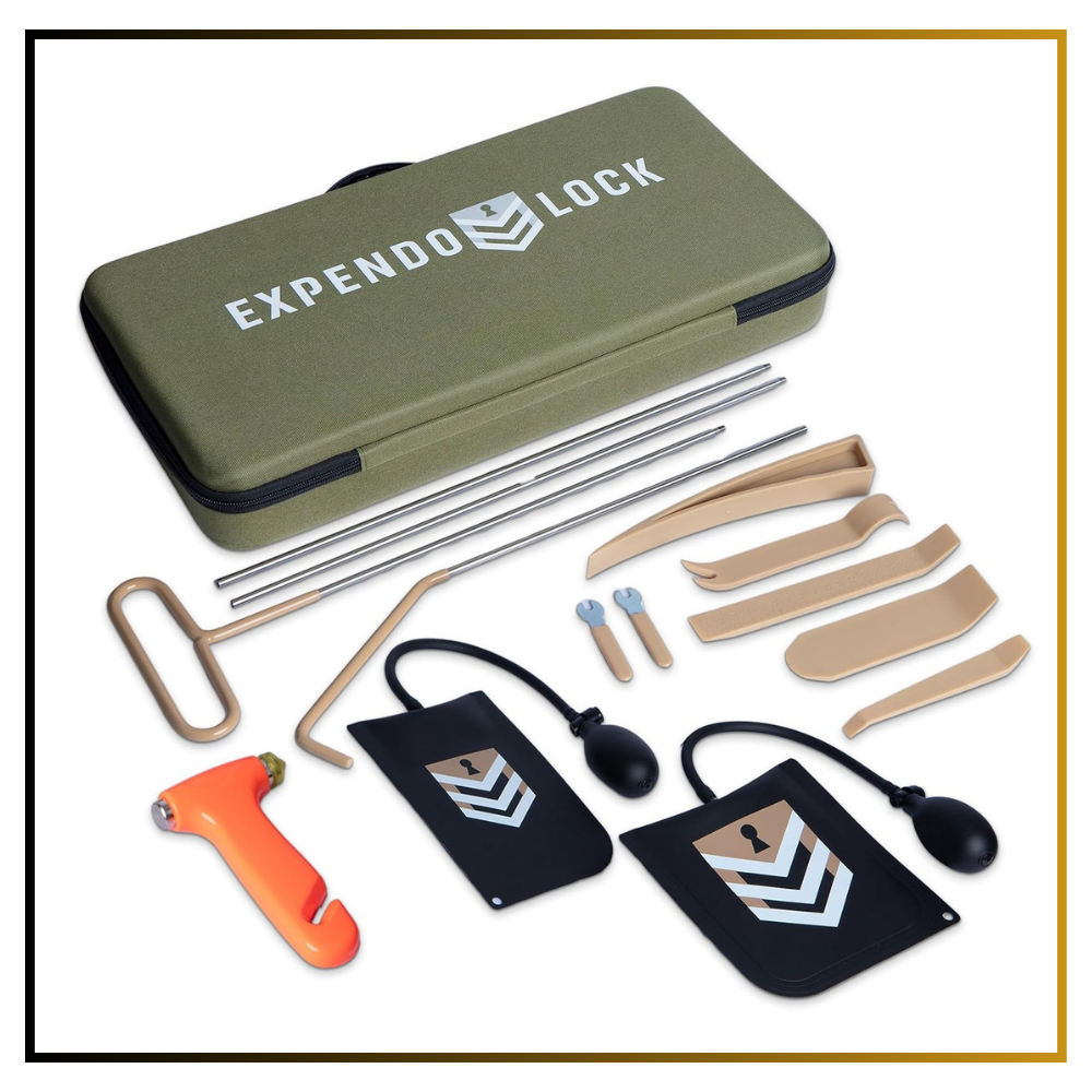 Expendo Lock Car Tool Kit Heavy Duty J-Hook Puller & Automotive Repair Tools