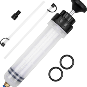 Automotive Fluid Extractor Pump Oil Change Syringe With Hose Manual Fuel Suction
