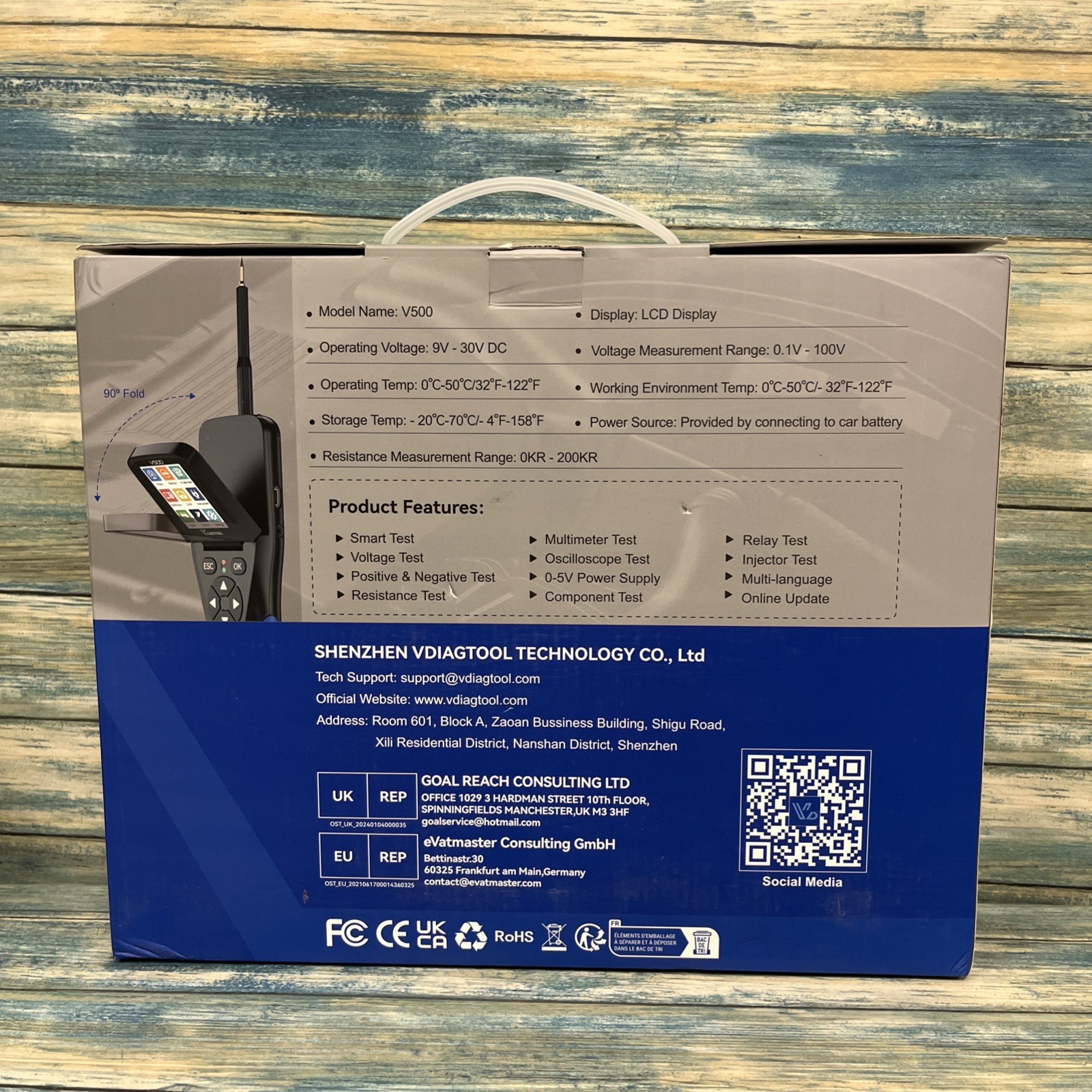 VDIAGTOOL V500Pro Automotive Electrical Circuit Tester Power - Image 2
