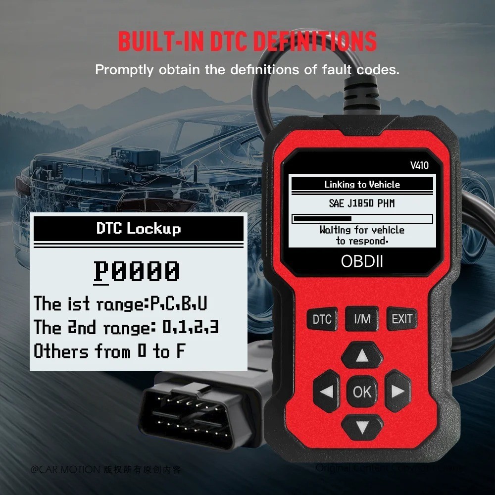 OBD2 Scanner OBD Code Reader Car Check Engine Automotive Fault Diagnostic Tool - Image 3