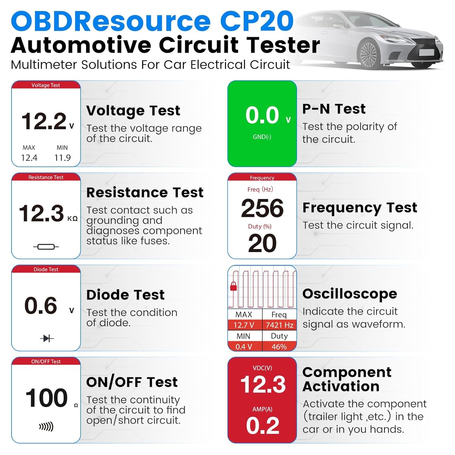 Automotive Diagnostic Oscilloscope Multimeter Oscilloscope Signal Generator - Image 4