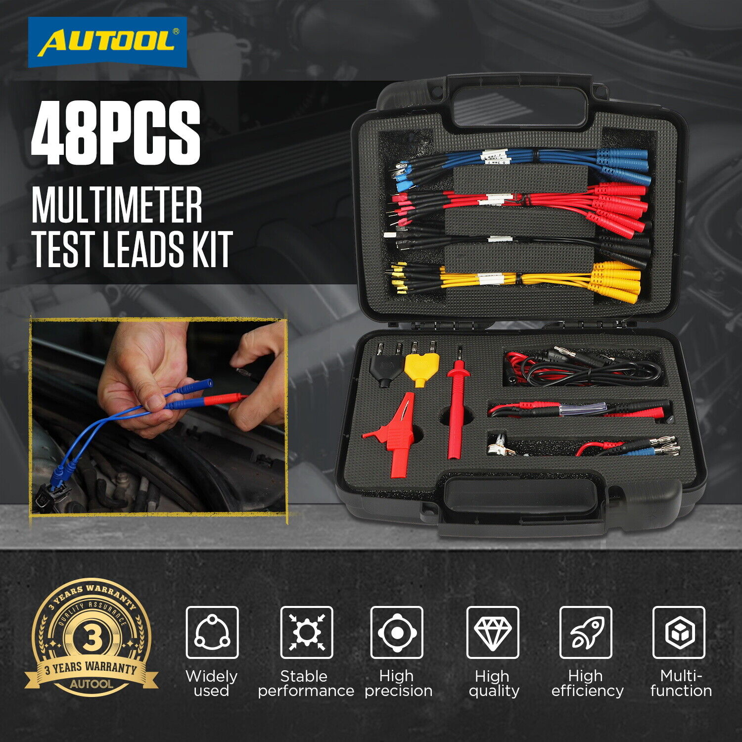 Multimeter Test Leads Kit Automotive Electrical Circuit Test Leads Diagnostic - Image 5
