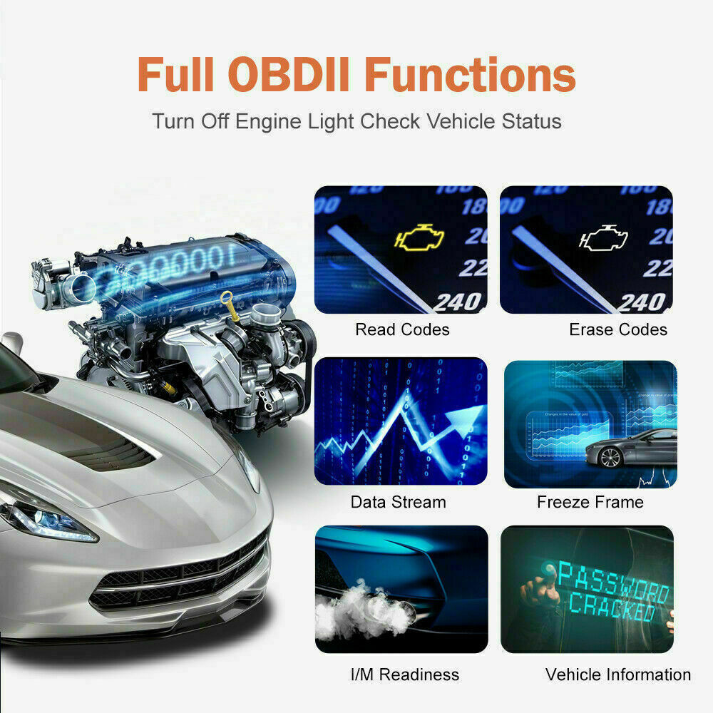 ANCEL Automotive OBD2 Scanner Code Reader Car Diagnostic Tool Check Engine Fault - Image 4