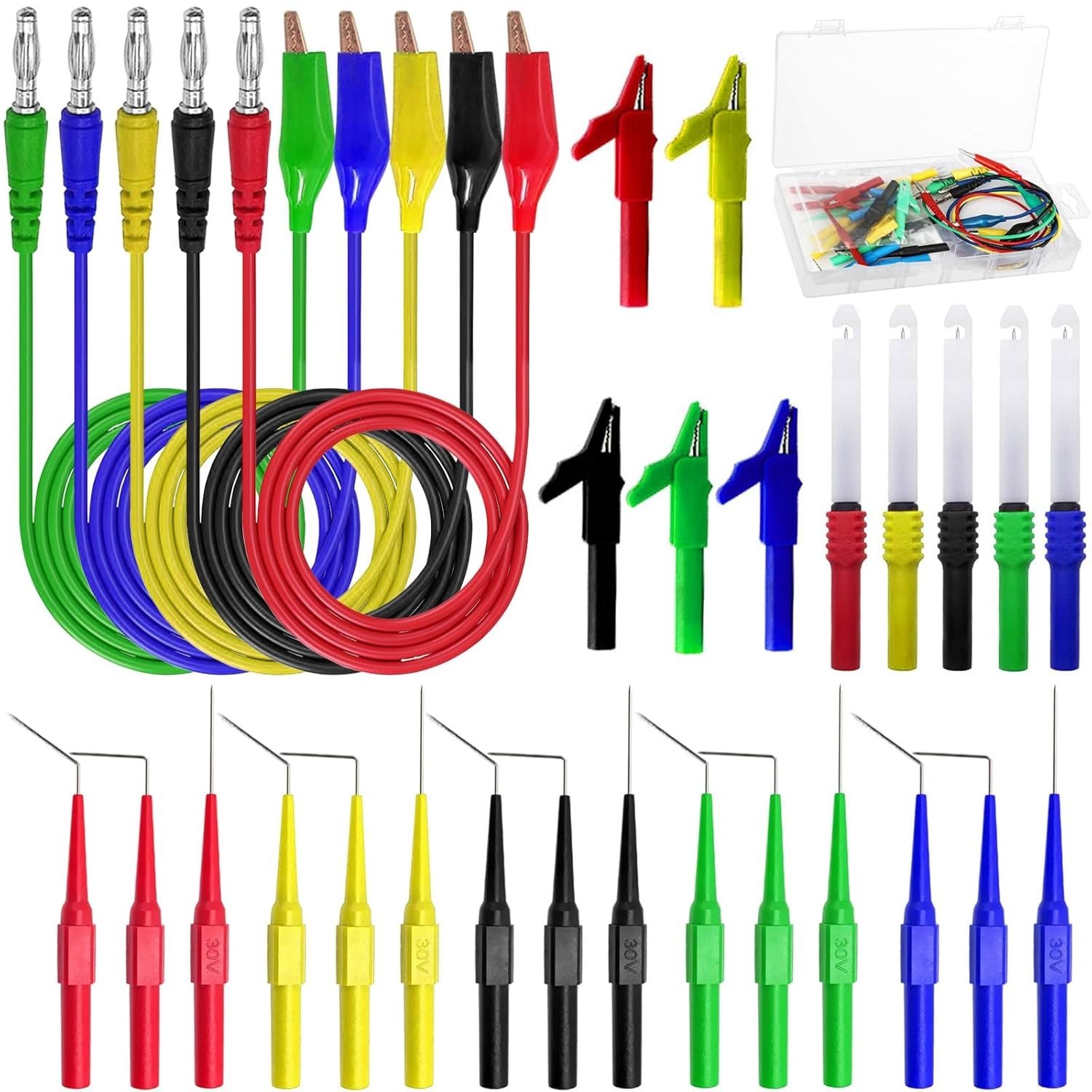 Juego de cables de sonda trasera prueba de circuito de diagnóstico eléctrico automotriz- - Image 3