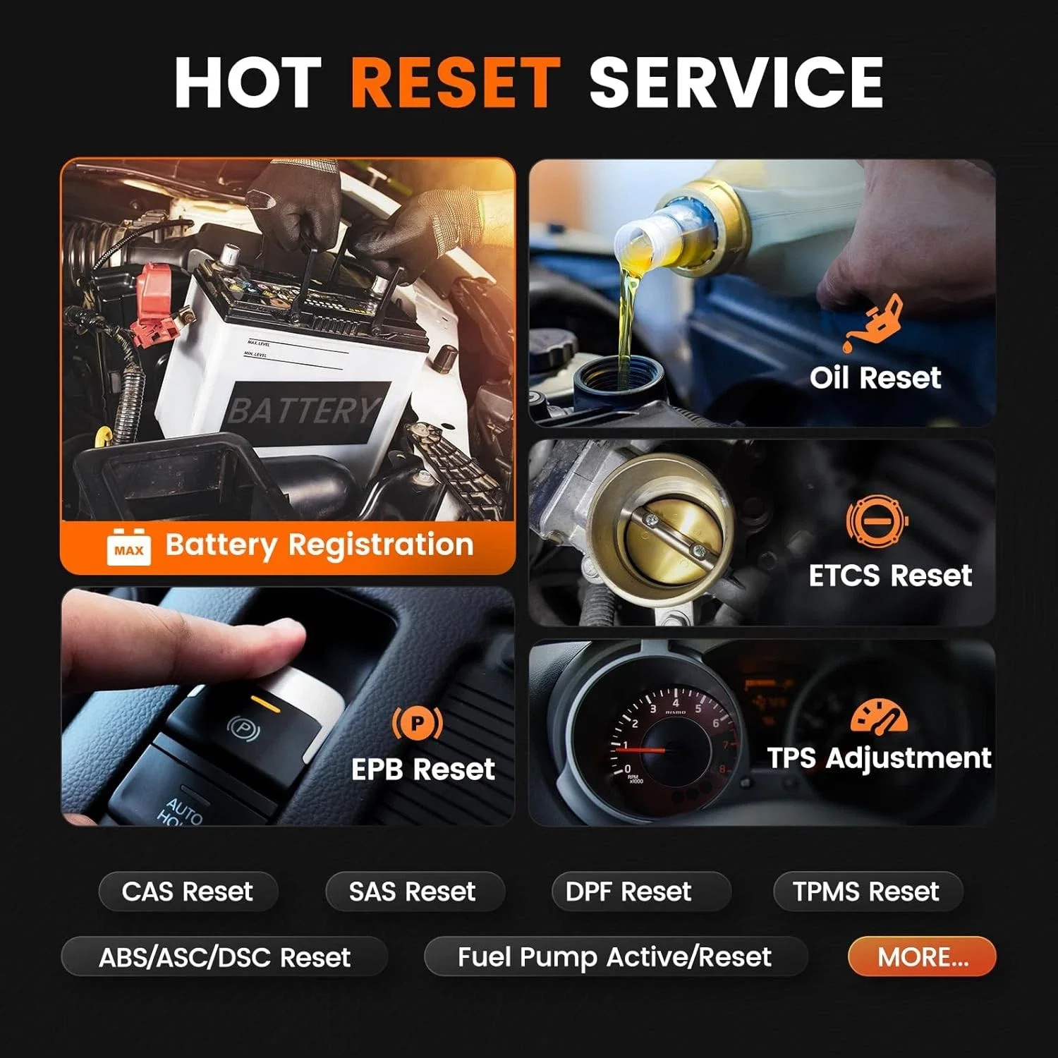 BM700 Pro OBD2 Scanner TPMS Battery Oil Reset OBD2 Automotive Scanner Tools - Image 3