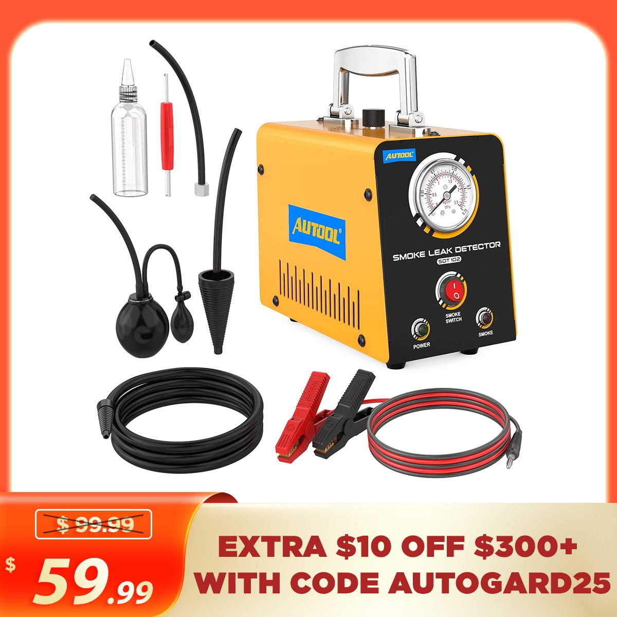 Smoke Tester Evap Smoke Machine Automotive Leak Detector Boost Vacuum Diagnostic