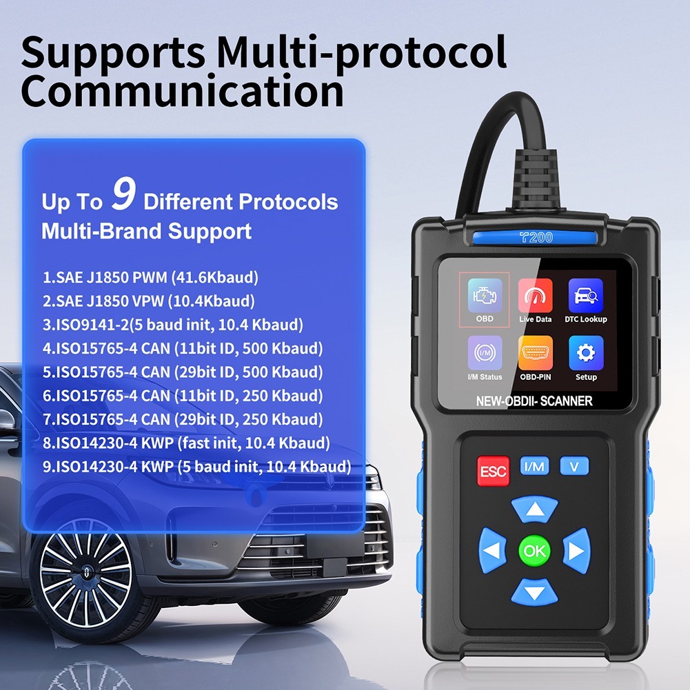 OBD Code Reader Automotive OBD2 Scanner Car Check Engine Fault Diagnostic Tool - Image 5