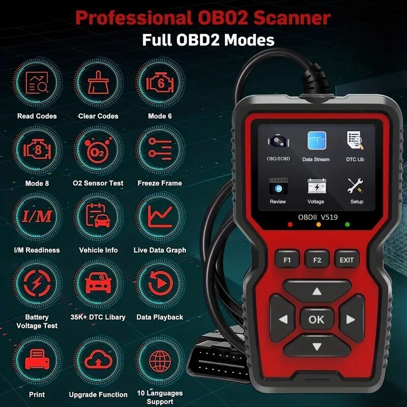 Professional OBD2 Scanner Car Diagnostic Engine Code Reader Scan Tool Automotive - Image 2
