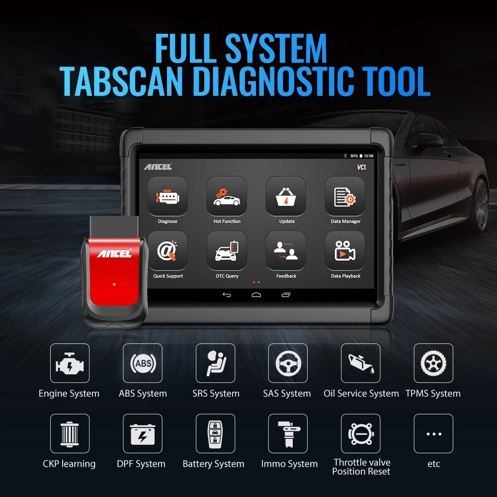 Full System Bidirectional OBD2 Scanner ABS DPF TPMS Diagnostic Tool Tablet Scan - Image 2