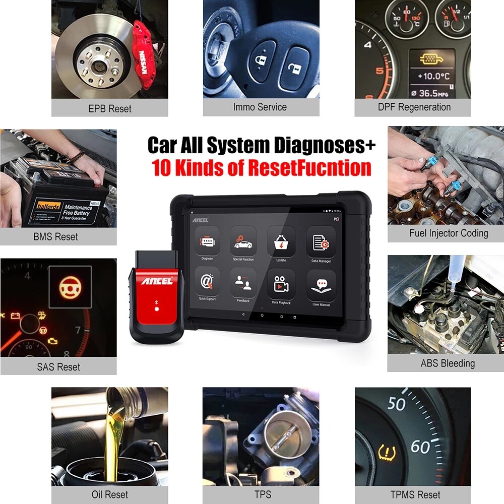 Full System Bidirectional OBD2 Scanner ABS DPF TPMS Diagnostic Tool Tablet Scan - Image 3