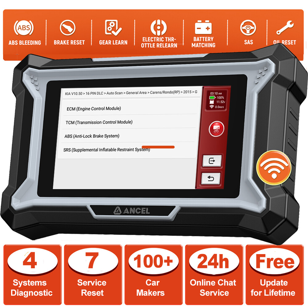 ANCEL DS100 OBD Scanner Car Diagnostic Tool ABS EPB SAS Oil Reset Code Reader