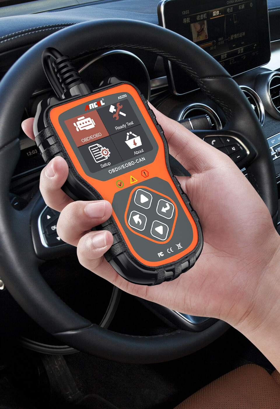 ANCEL AS200 OBD2 Scanner Car Check Engine Fault Code Reader Diagnostic Scan Tool - Image 5