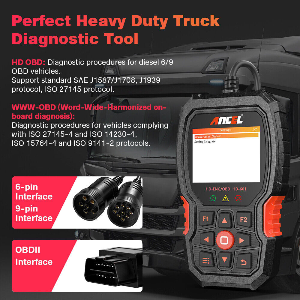 Diesel Heavy Duty Truck OBD All System Diagnostic Scanner Scan Tool for Cummins - Image 5