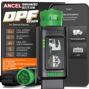 ANCEL HD110 for Detroit Paccar Heavy Duty Truck OBD Scanner Diagnostic DPF Regen