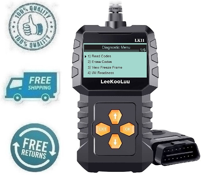 New OBD2 Scanner Car Scan Diagnostic Tool Reset Clear Check Engine Code Reader