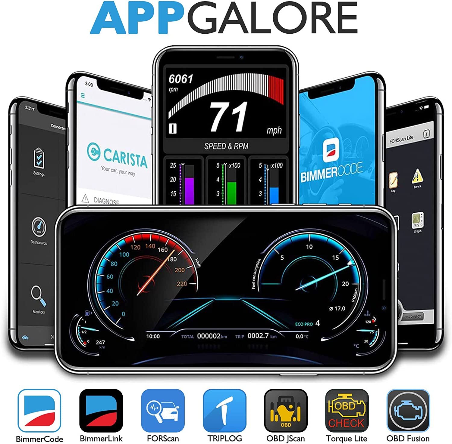 vLinker MC Bluetooth3.0 ELM327 Scanner OBD2 Car Diagnostic Tool Android FORScan - Image 4