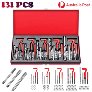 131PCS Helicoil Thread Repair Tap Set Automotive M5 M6 M8 M10 M12 Spark Plug AU