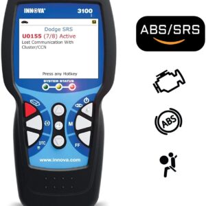 INNOVA 3100j+ OBD2® Diagnostic Scan Tool/Code Reader with ABS / SRS - LIKE NEW!