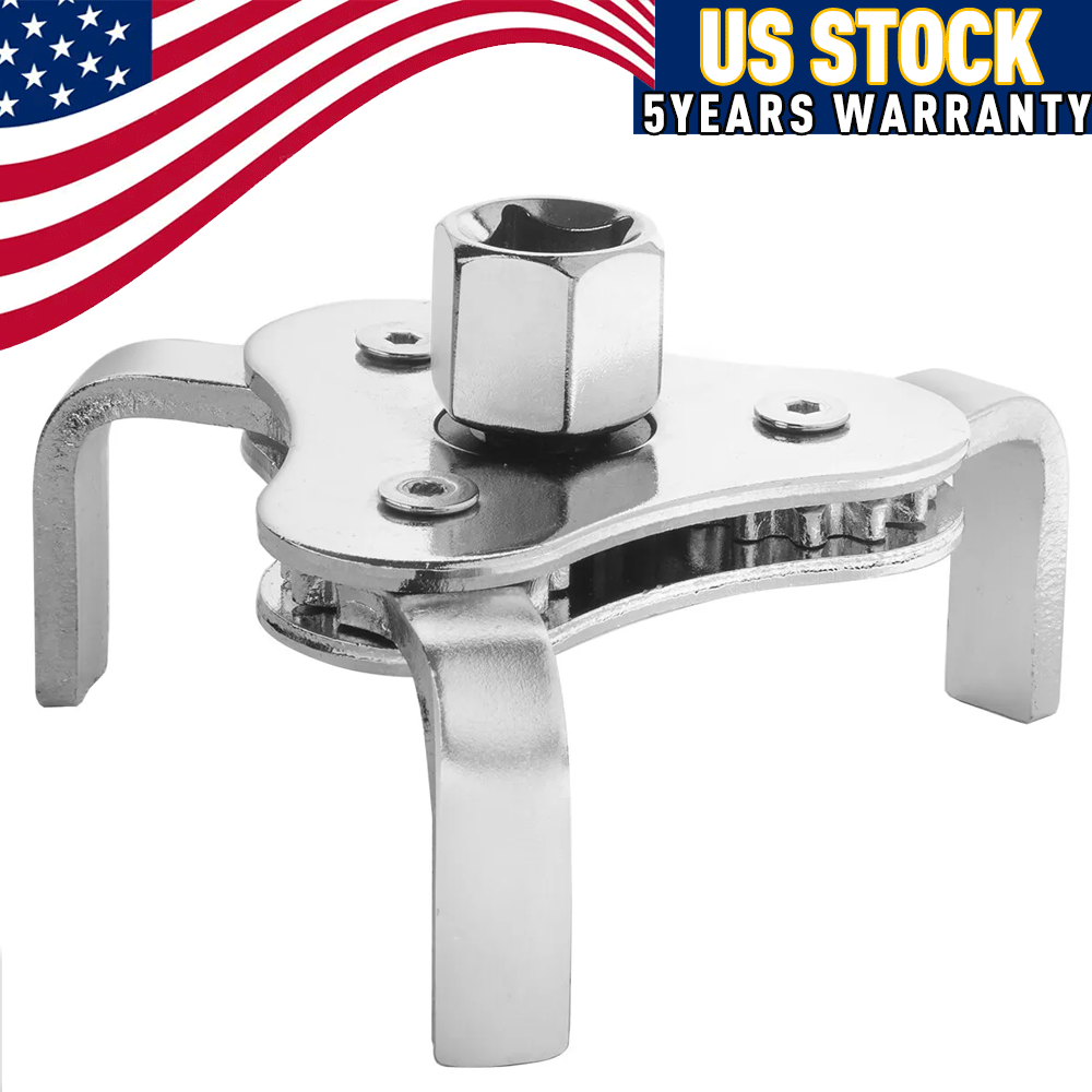 UNIVERSAL 2 WAY OIL FILTER WRENCH REMOVAL TOOL FULLY ADJUSTABLE 2-3/8” to 5” US