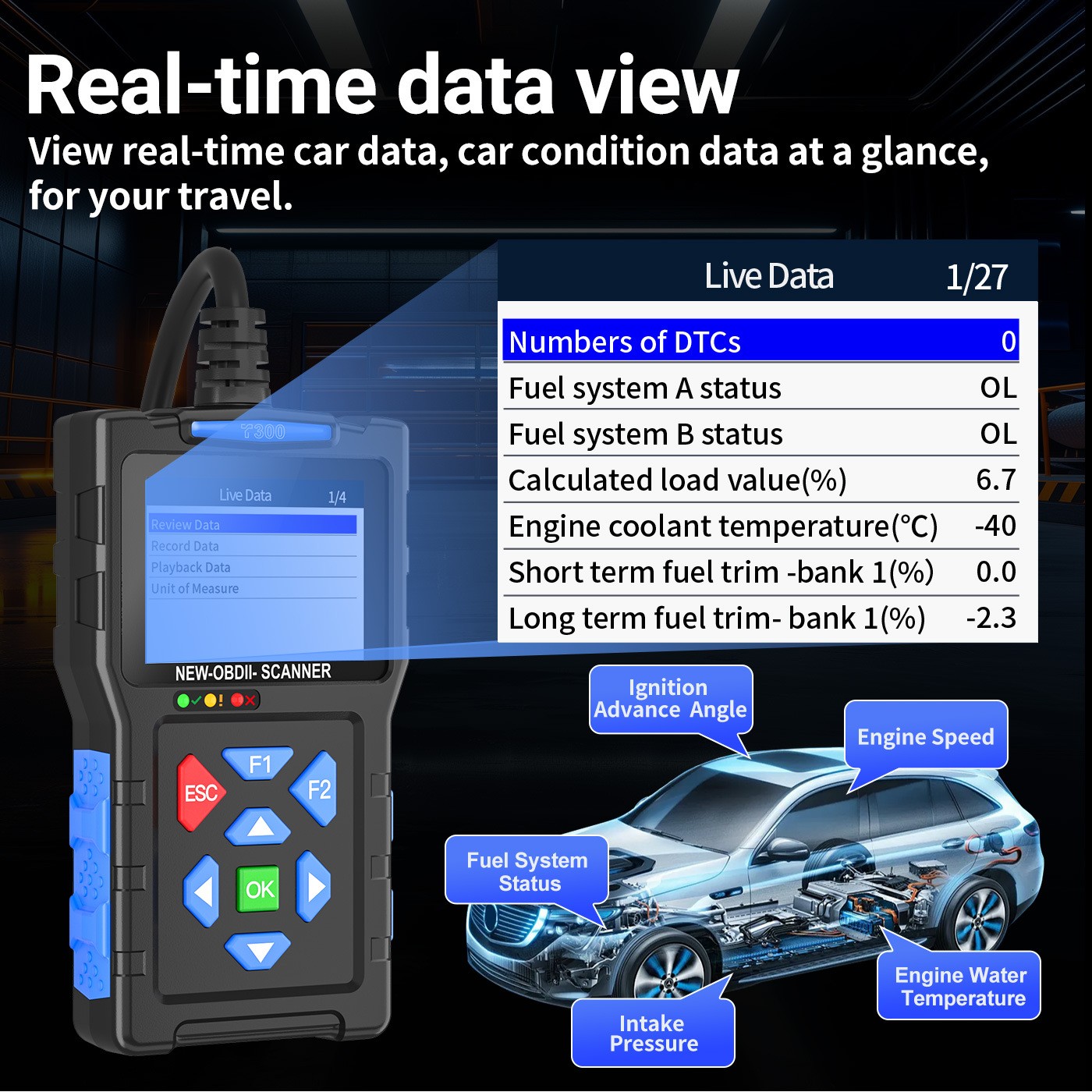 Car OBD2 Scanner Check Engine Light Universal Code Reader Fault Diagnostic Tool - Image 4