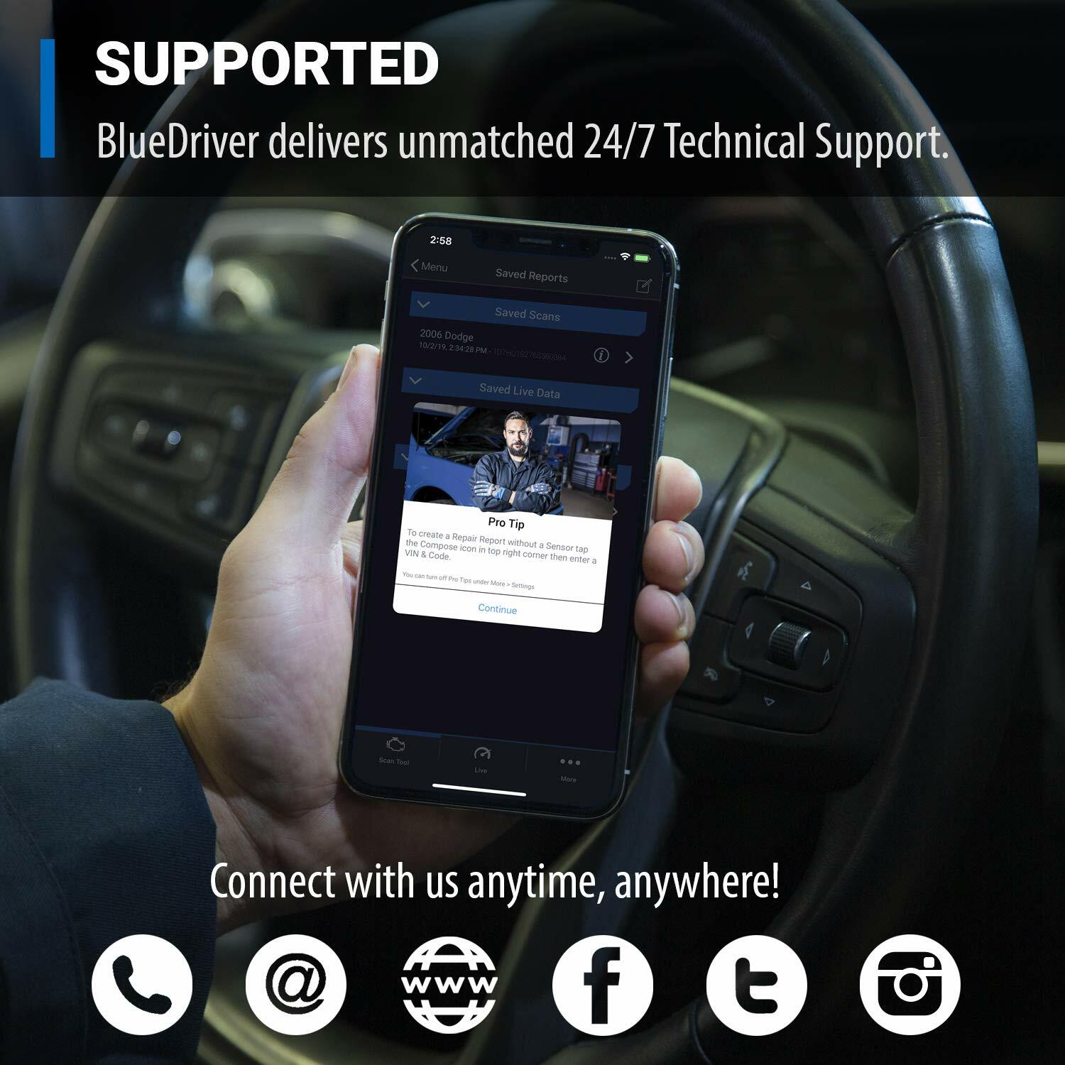 BlueDriver Bluetooth Pro OB2 Scan Tool Iphone Android - Image 2