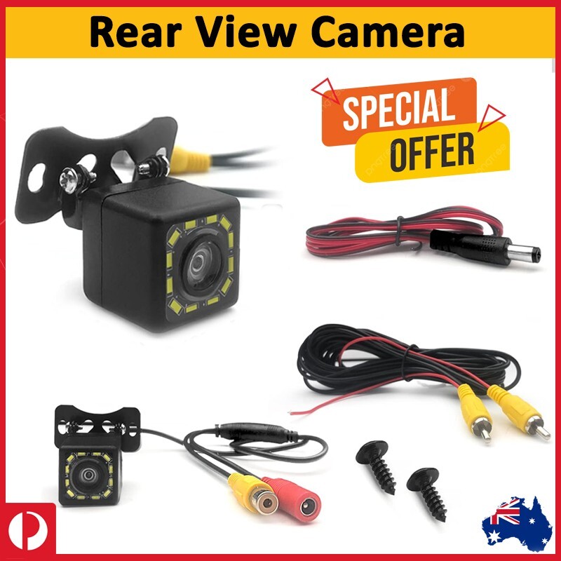 170° Reverse Camera 12 LED Car Waterproof Rear View Parking Camera Night Vision - Image 2