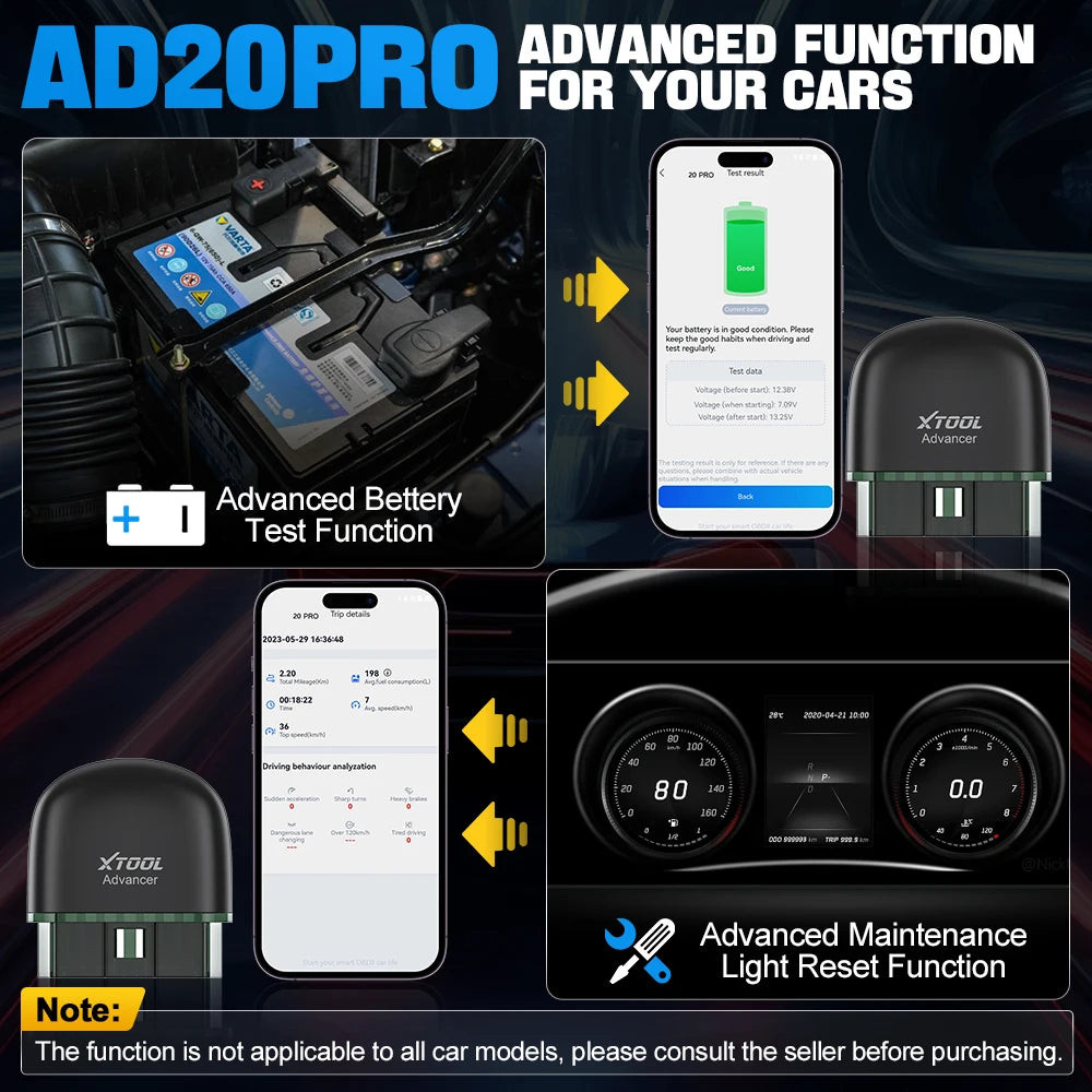 Universal Car Diagnostic Scan Tool AD20 Pro Mini Bluetooth 5.0 OBD2 Scanner - Image 3