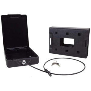 Bulldog Cases Personal Car Safe 11.3" x 6.9" x 2.5" Keyed Lock Black BD1150