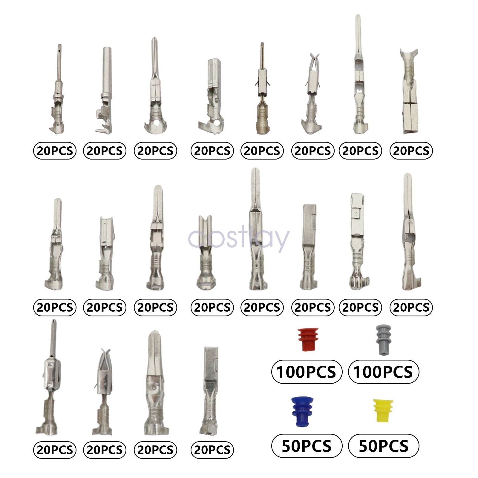 Automotive Electrical Connector Pins Kit Terminal Removal Tool Wire Seals 739Pcs - Image 2