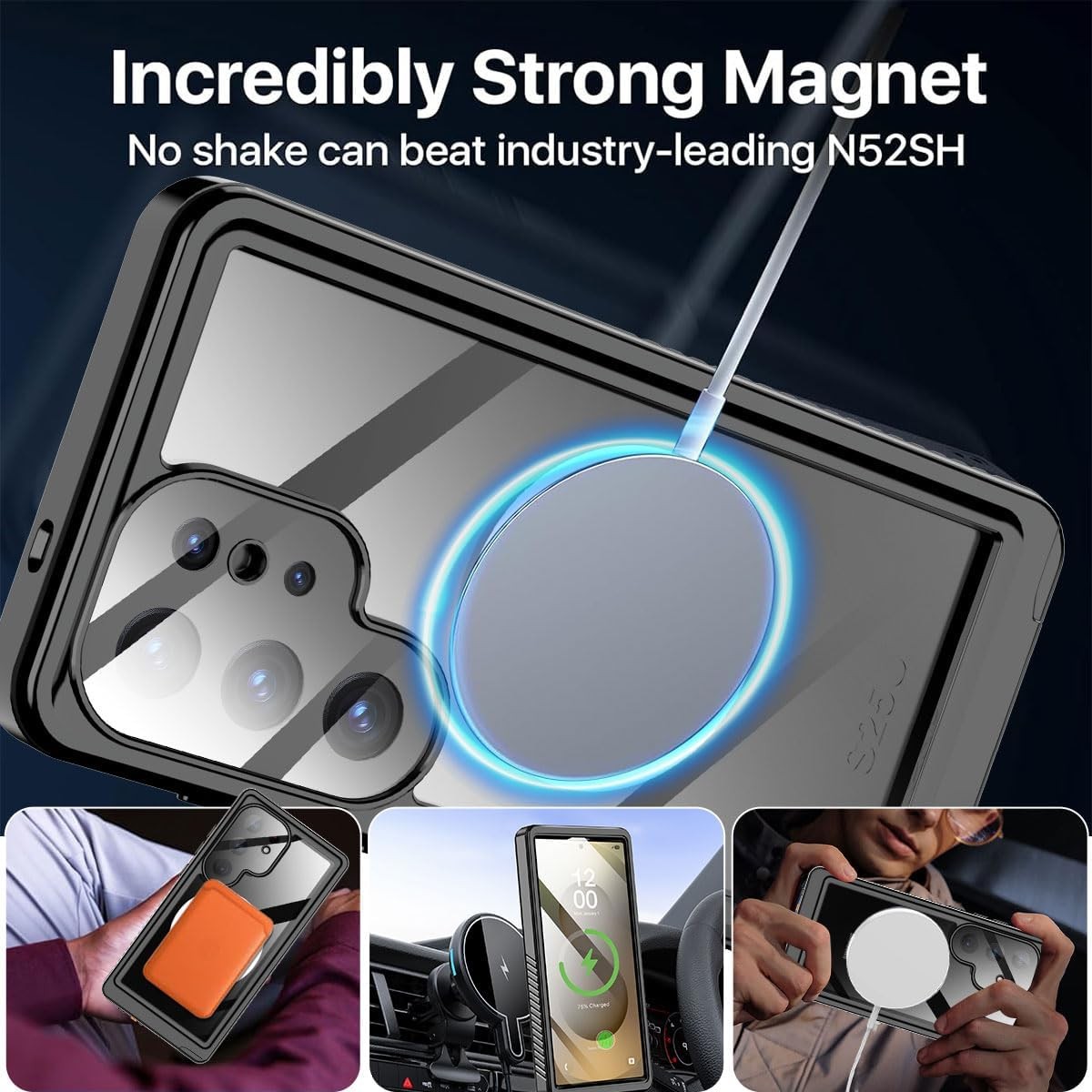 Waterproof Case for Samsung Galaxy S26 Ultrs S26+ S26 Full Body Mag Safe Cover - Image 3