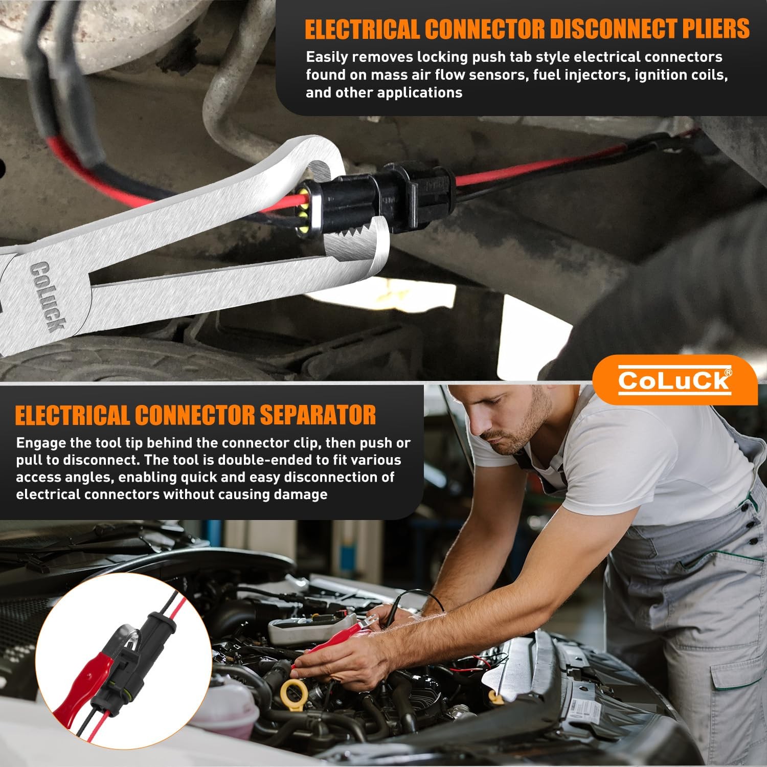 Automotive Terminal Plug Removal Tool Kit Electrical Disconnect Pliers - Image 4